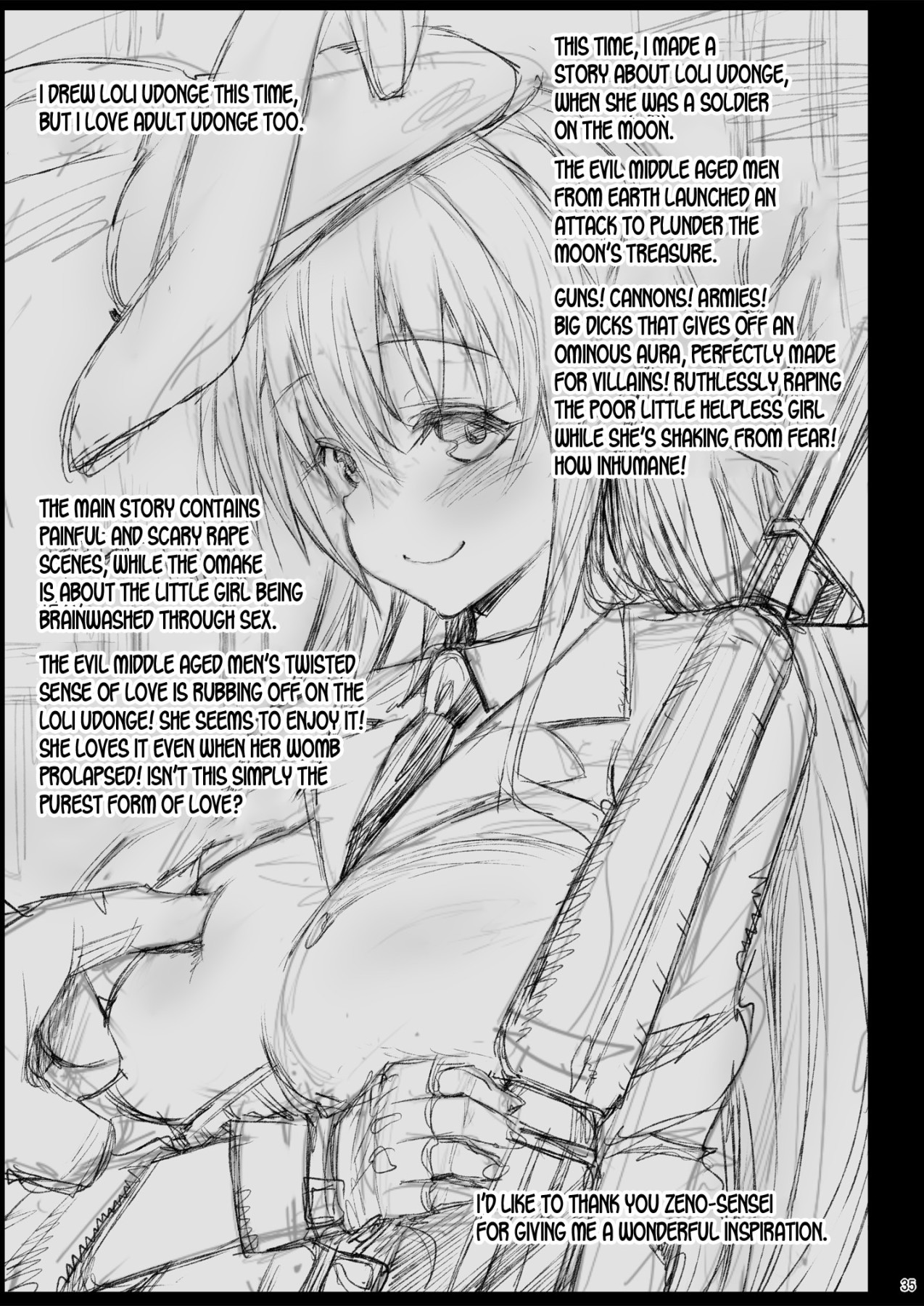 Hentai Manga Comic-Loli Udonge's H Misfortune-Read-36
